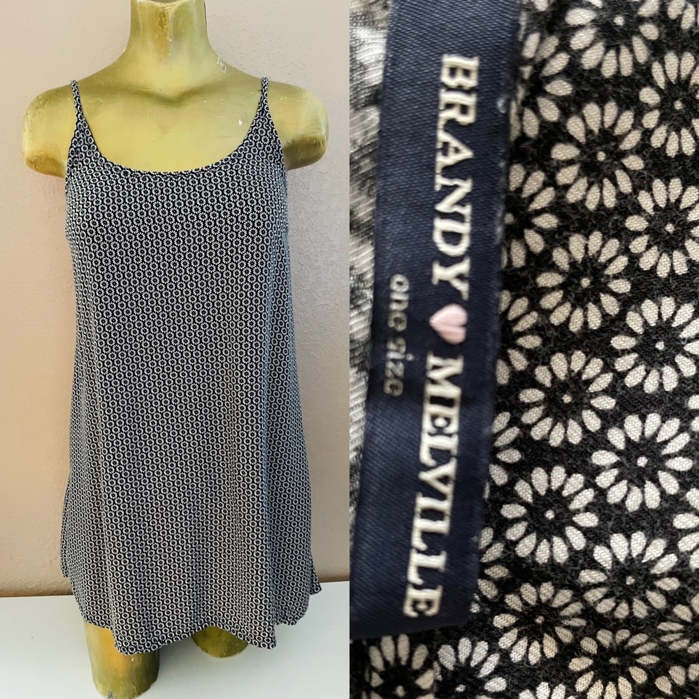 BRANDY MELVILLE Sunflower Mini DRESS Made in ITALY One-Size
